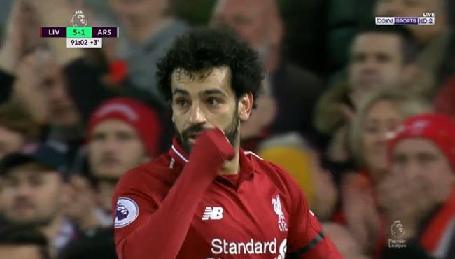 لينو يحرم محمد صلاح من تسجيل هدف سادس لليفربول امام ارسنال