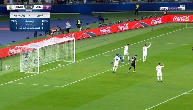 هدف العين الملغي امام ريال مدريد بداعي التسلل