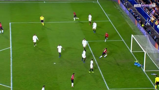 هدف مانشستر يونايتد الاول في مرمي فالنسيا راشفورد