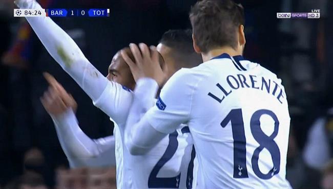 هدف تعادل توتنهام مع برشلونة 1 1 تعليق عصام الشوالي