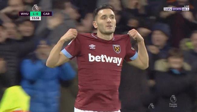 اهداف مباراة وست هام يونايتد وكارديف سيتي 3 1 الدوري الانجليزي