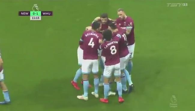 اهداف مباراة وست هام ونيوكاسل 3 0 الدوري الانجليزي