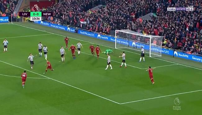 هدف ليفربول الاول الرائع فى مرمي نيوكاسل لوفرين
