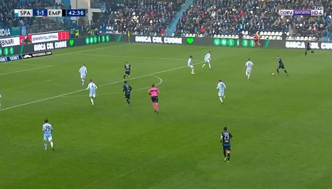 هدف عالمي في مباراة امبولي وسبال بالدوري الايطالي