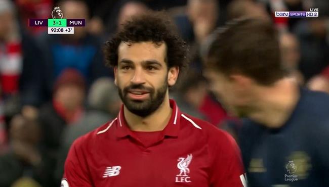 ملخص لمسات محمد صلاح في مباراة ليفربول ومانشستر يونايتد تعليق حفيظ دراجي