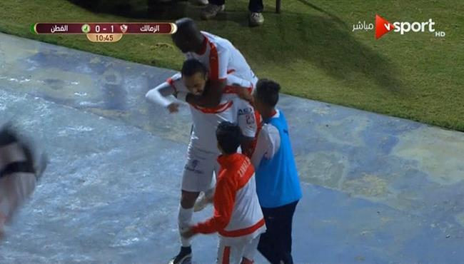 هدف الزمالك الاول في مرمي القطن التشادي 1 0 محمود كهربا