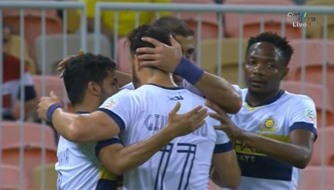 هدف النصر الاول في مرمي الاتحاد بالدوري السعودي