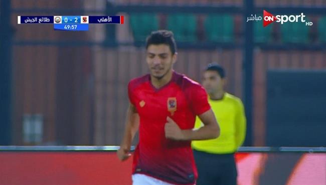 محمد شريف كاد ان يسجل هدف رائع بالكعب فى طلائع الجيش