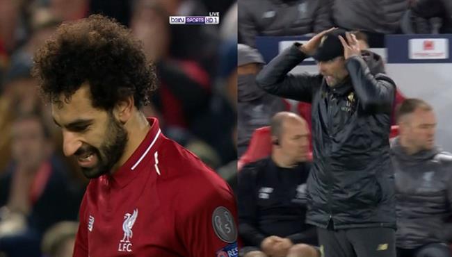 محمد صلاح يهدرهدف مؤكد امام نابولي ورد فعل كلوب