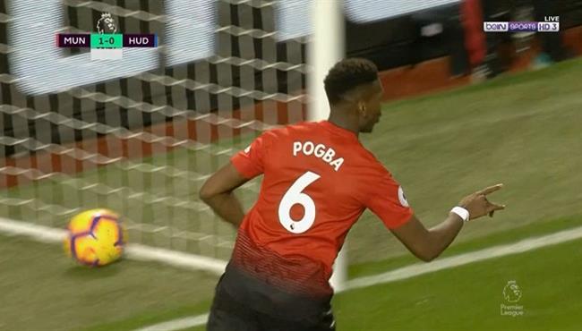 هدف بوجبا الاول في مرمي هدرسفيلد بالدوري الانجليزي