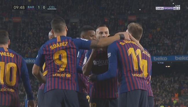 اهداف مباراة برشلونة وسيلتا فيجو 2 0 تعليق حفيظ دراجي
