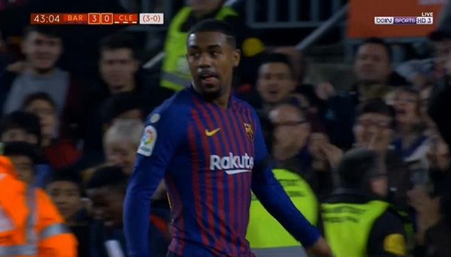 هدف برشلونة الثالث في مرمي ديبورتيفا ليونيسا