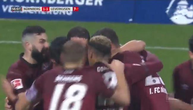 اهداف مباراة باير ليفركوزن ونورنبيرج 1 1 الدوري الالماني