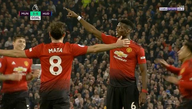 هدف بوجبا الثاني الرائع في مرمي هدرسفيلد بالدوري الانجليزي