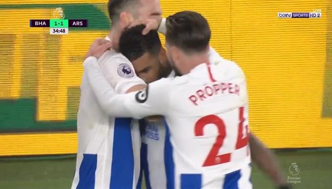 هدف تعادل برايتون مع ارسنال 1 1 الدوري الانجليزي