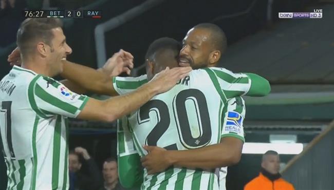 اهداف مباراة ريال بيتيس ورايو فاليكانو 2 0 الدوري الاسباني