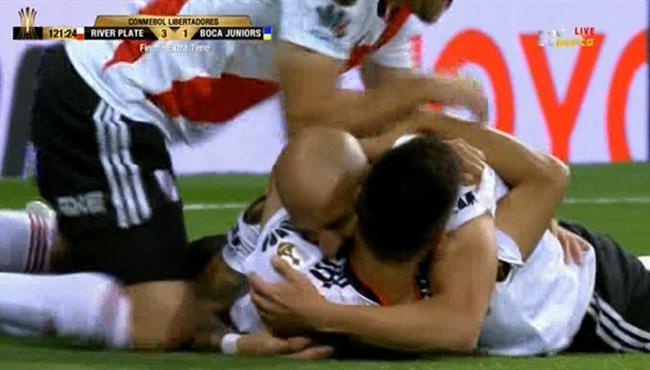 هدف ريفر بليت الثالث في مرمي بوكا جونيورز نهائي كوبا ليبيرتادورس