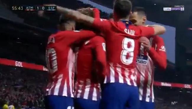 هدف فوز اتلتيكو مدريد على اسبانيول 1 0 الدوري الاسباني