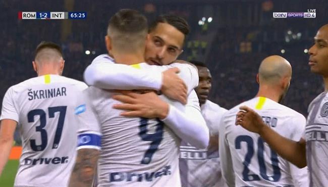 هدف ايكاردي في مرمي روما بالدوري الايطالي