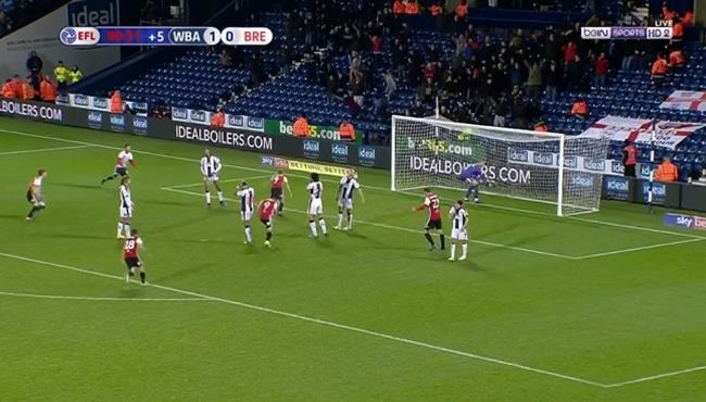 اهداف مباراة وست بروميتش وبرينتفورد 1 1 تشامبيون شيب