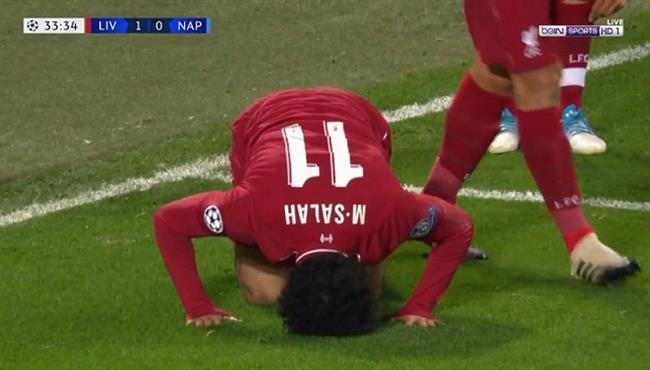 هدف محمد صلاح الرائع فى مرمي نابولي 1 0 دوري ابطال اوروبا