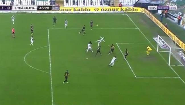 هدف عالمي فى مباراة بورصا سبور ومالطية سبور بالدوري التركي