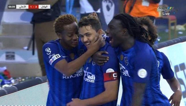هدف الهلال الثالث في مرمي الاهلي بالدوري السعودي