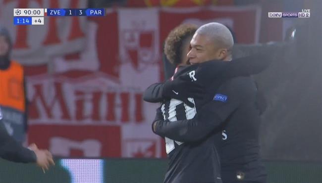 اهداف مباراة باريس سان جيرمان والنجم الاحمر 4 1 دوري ابطال اوروبا