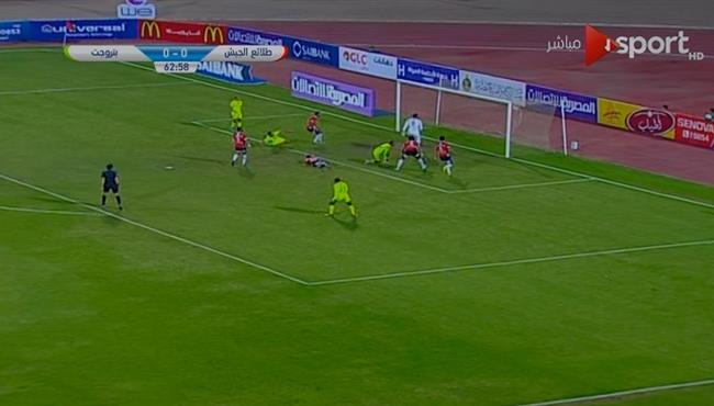 هدف علاء علي في مرمي طلائع الجيش