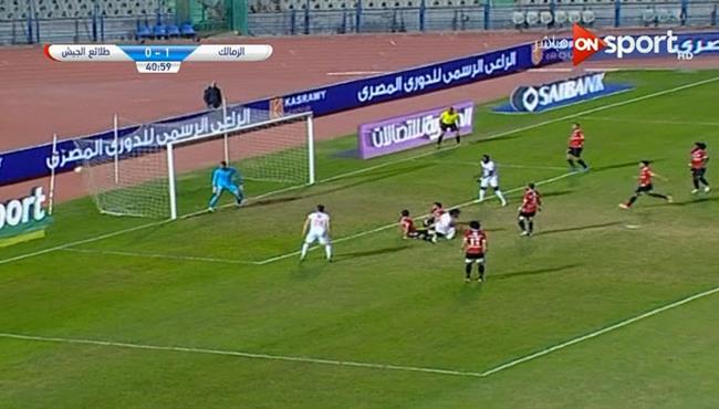 هدف محمود علاء في مرمي طلائع الجيش