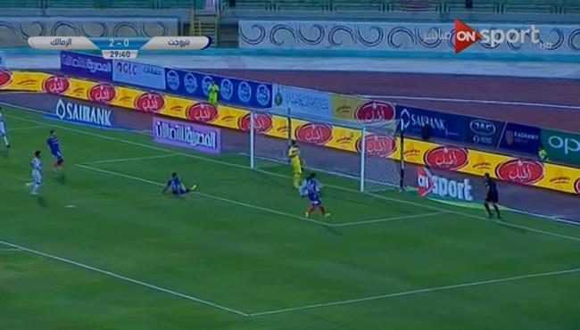 هدف الزمالك الثالث في مرمي بتروجيت 3 0 الدوري المصري