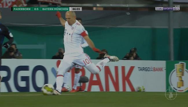 هدف رائع لـ روبين فى مرمى بادربورن كأس المانيا