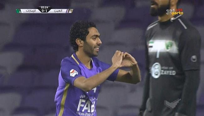 هدف حسين الشحات في مرمي الامارات