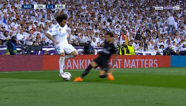 مارسيلو يتلاعب بـ دانى الفيس فى لقطة مهارية رائعه