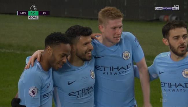 هدف مانشستر سيتى الثالث فى مرمى ليستر سيتى تعليق حفيظ دراجى