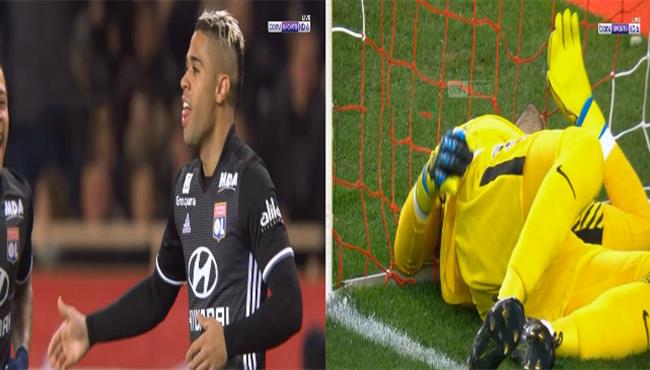 هدف ماريانو دياز الرهيب الذي اصاب حارس موناكو وتسبب في تبديله