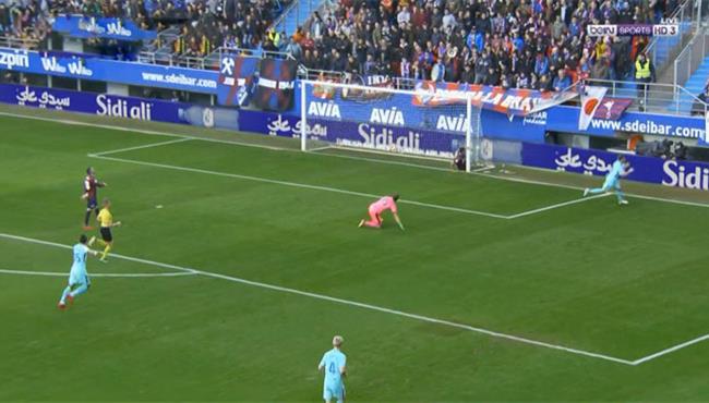 هدف برشلونة الاول الرائع في مرمي ايبار