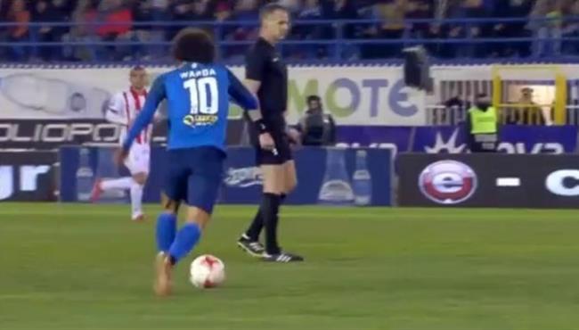 عمرو وردة يصنع هدف ثانى رائع لـ اتروميتوس امام أوليمبياكوس