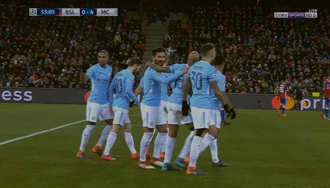 اهداف مباراة مانشستر سيتى وبازل 4 0 دورى أبطال أوروبا