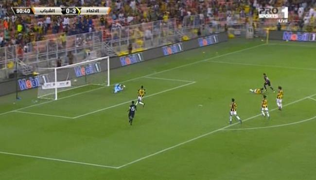 هدف الشباب الاول فى مرمى الاتحاد اسيست عمرو بركات