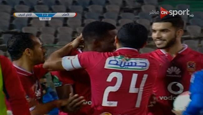 اهداف مباراة الاهلى والانتاج الحربى 2 1 الدورى المصرى