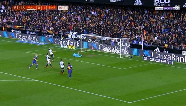 هدف برشلونه الثاني في مرمي فالنسيا