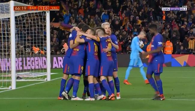 هدف فوز برشلونه علي فالنسيا 1 0 تعليق عصام الشوالي