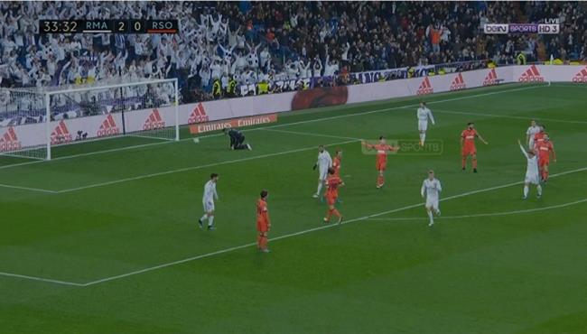 هدف ثالث رائع لـ ريال مدريد فى مرمى ريال سوسيداد