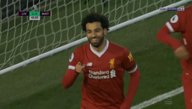 ملخص لمسات محمد صلاح فى مباراة ليفربول وواتفورد