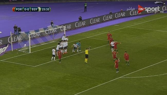 عبدالله السعيد ينقذ مرمي مصر من هدف مؤكد امام البرتغال