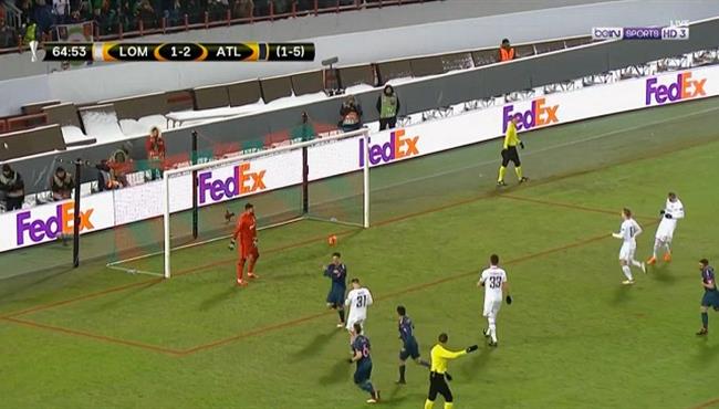 هدف اتليتكو مدريد الثالث في مرمي لوكوموتيف موسكو