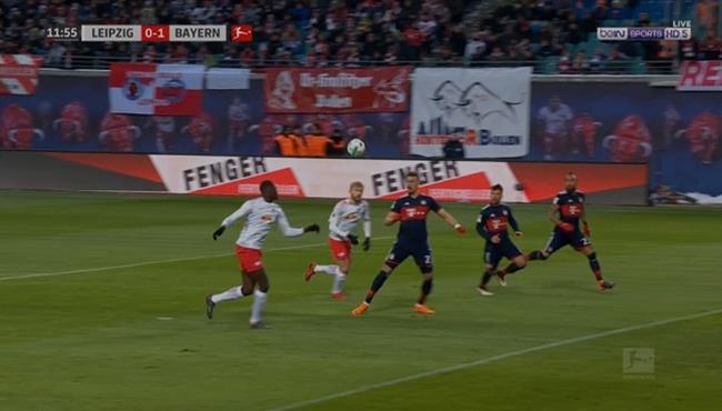 هدف بايرن ميونخ الاول فى مرمى لايبزيج الدورى الالمانى