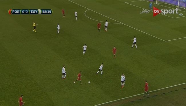 كريستيانو رونالدو يرفض مصافحة تريزيجيه في مباراة مصر والبرتغال