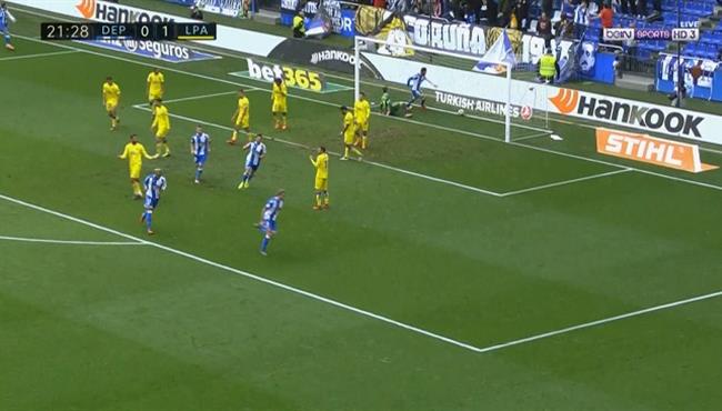 اهداف مباراة ديبوتيفو لاكورونيا ولاس بالماس 1 1 الدوري الاسباني